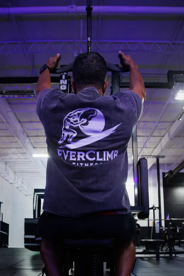 EverClimb athlete training on a cable machine